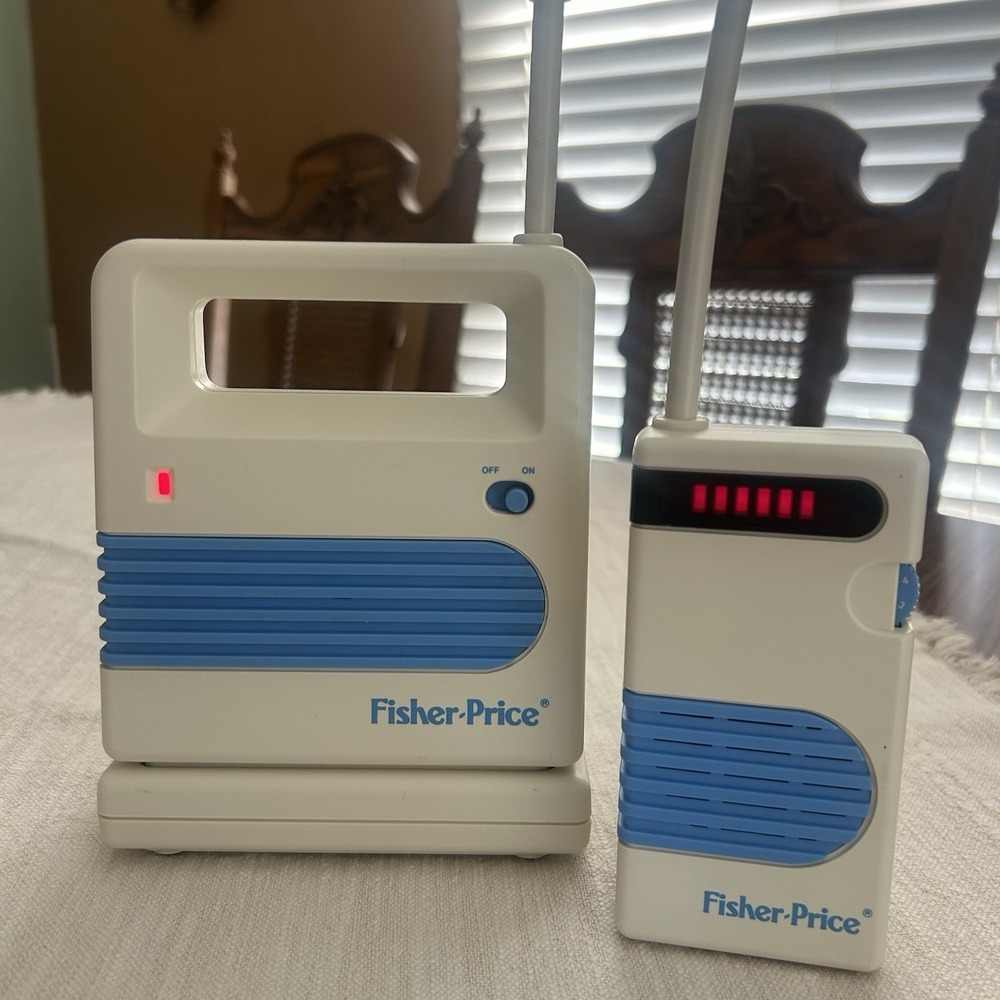 Vintage Fisher Price‎ Nursery Baby Monitor 1989 Model 1510 Tested Works Retro